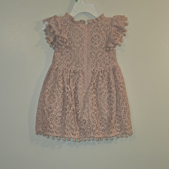 Charming Lace Kids Dress in Soft Blush Pink NWT LOT P - Picture 8 of 13
